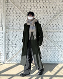 Wool pattern muffler