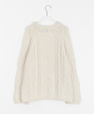 Nakomi round cable wool knit