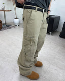 Liev Washed Zipper Cargo Pants