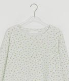 Phem Flower Over Round Long Sleeve Tee