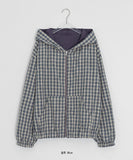 Modit Reversible Check Hood Windbreaker