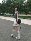 Nose Pocket Training Flare Mini Skirt