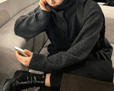 Button High Neck Knit