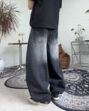 Reuben Balloon Banding Denim Pants