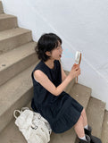 [BAONHAUS] Hilo Dot Color Matching Sleeveless One Piece