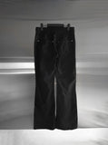 Shibori Straight Cotton Pants