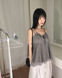 [MADE] Ien Vintage Velvet Ribbon Flower Flower Sleeveless Blouse