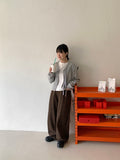 Koue Crop Ribbon Cardigan