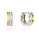 [SET] Noailles Silver (C) Triple Round Earrings + Necklace Set