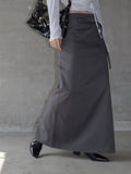 Reme Wrap Belt Layered Skirt