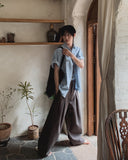Novil Deep Pintuck Slacks