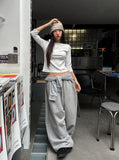 Autumn Boat Neck Semi-Crop Three Quarter Tee