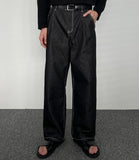 Roll Up Down Wide Denim Pants Regular Ver