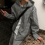 Hooded check shirt