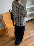 Keldo Stripe Raw Denim Balloon Wide Pants