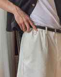 Luan Linen D-Ring Bermuda Shorts