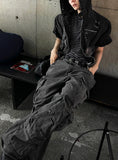 Cray Denim Short Sleeve Hood Jacket