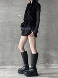 1155 Platform Sole Long Boots (9cm)