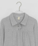 Moonta Stripe Frill Collar Long Sleeve Tee