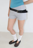 HEART STUD MESH FLAT