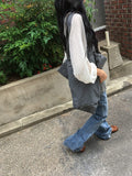 Kae Vintage Washing Big Shoulder Bag