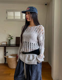 Happy Mix Net Slit Knit