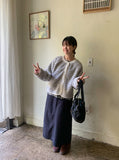 Binny non-fade banding color matching pocket long skirt