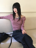 Kinon Back Bijou Point Wide Cotton Pants