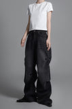 Snap Over Denim Pants
