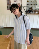 Ritiku Stripe Over Short Sleeve Shirt