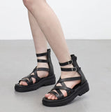 Serendy Buckle Platform Sandals