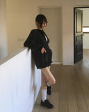 Soyan Dot Ribbed Velvet Short Pants