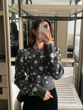 Yubel Leopard Round Puff Knit