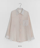 Huka Summer See-through Stripe Shirt