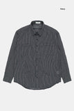 Seaside thin over check shirt