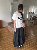 Silin Cut Balloon Wide Denim Pants