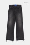 Bega rough crop bootcut denim pants
