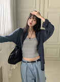 Conch Vintage Linen Boxy Check Shirt