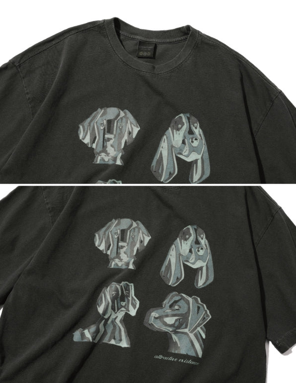【CPGN STUDIO】Rough Collie Pigment Short Sleeve T-shirt CPGN STUDIO (コンパーニョ) - ラフコリーピグメント半袖Tシャツ