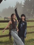 [U-DENIM] 5 Colors Ripped Jeans Wide Denim Pants