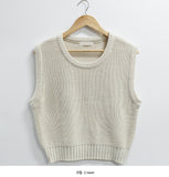 Junopi U-neck knit vest