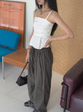 Kiran Pintuck Banding Long Wide Slacks