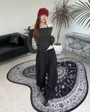 Elin String Parachute Slacks