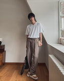 Slap V-neck half t-shirt