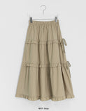 Mandto Summer Frill Tiered Long Skirt