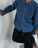 Vita Overfit Two-Pocket Denim Shirt