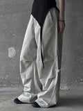 Pintuck parachute pants