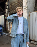 Tuck Medium Washed Denim JK