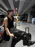 Summer Camo Wide Cargo Pants