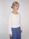 SQUARE-NECK KNIT